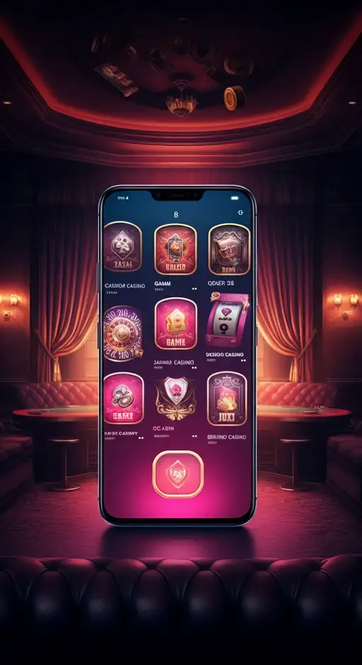 Vielfältige Spieleauswahl des Goat Spins Casinos auf einem mobilen Gerät, zeigt beliebte Slots und Live-Tische in einem ansprechenden Design.